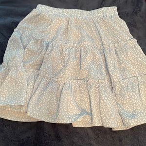 Baby blue skirt from shein; size large